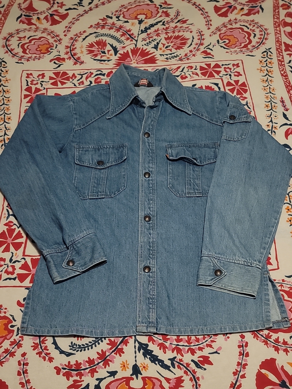 Levi's Vintage 70s Unisex Light Blue Denim Jean Shirt-Jacket